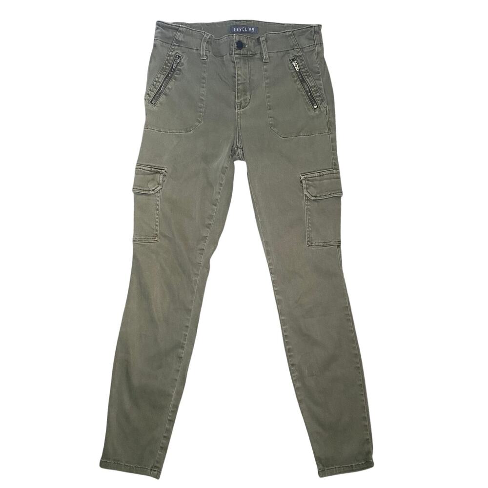 Level 99 Green Skinny Jeggings - Stretchy & Soft